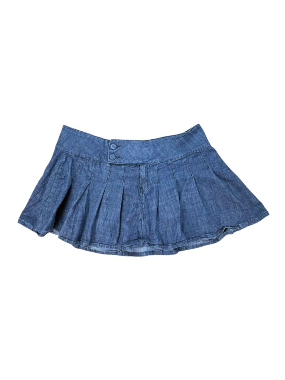 Y2K Sugar Dolls denim jean pleated mini skirt size 22